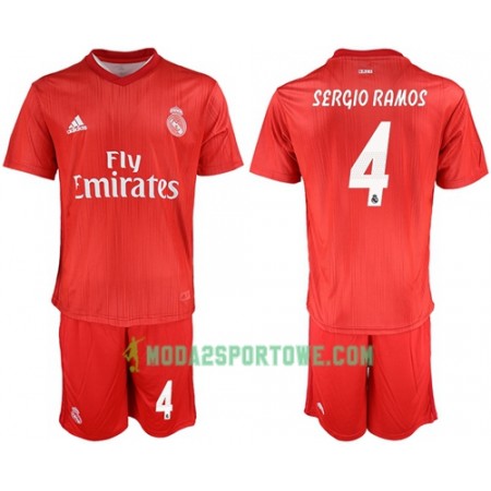 Koszulka Real Madryt Sergio Ramos 4 Dziecięcy Trzeci Stroje Piłkarskie 2018/19 Krótki Rękaw